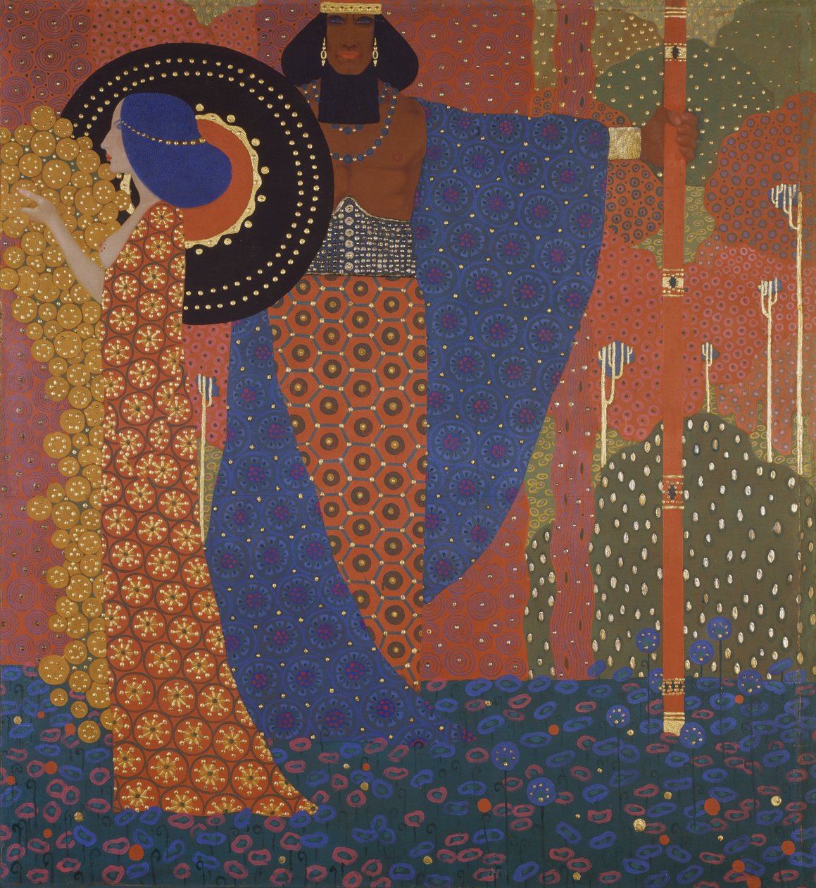 Prinses en krijger door Vittorio Zecchin