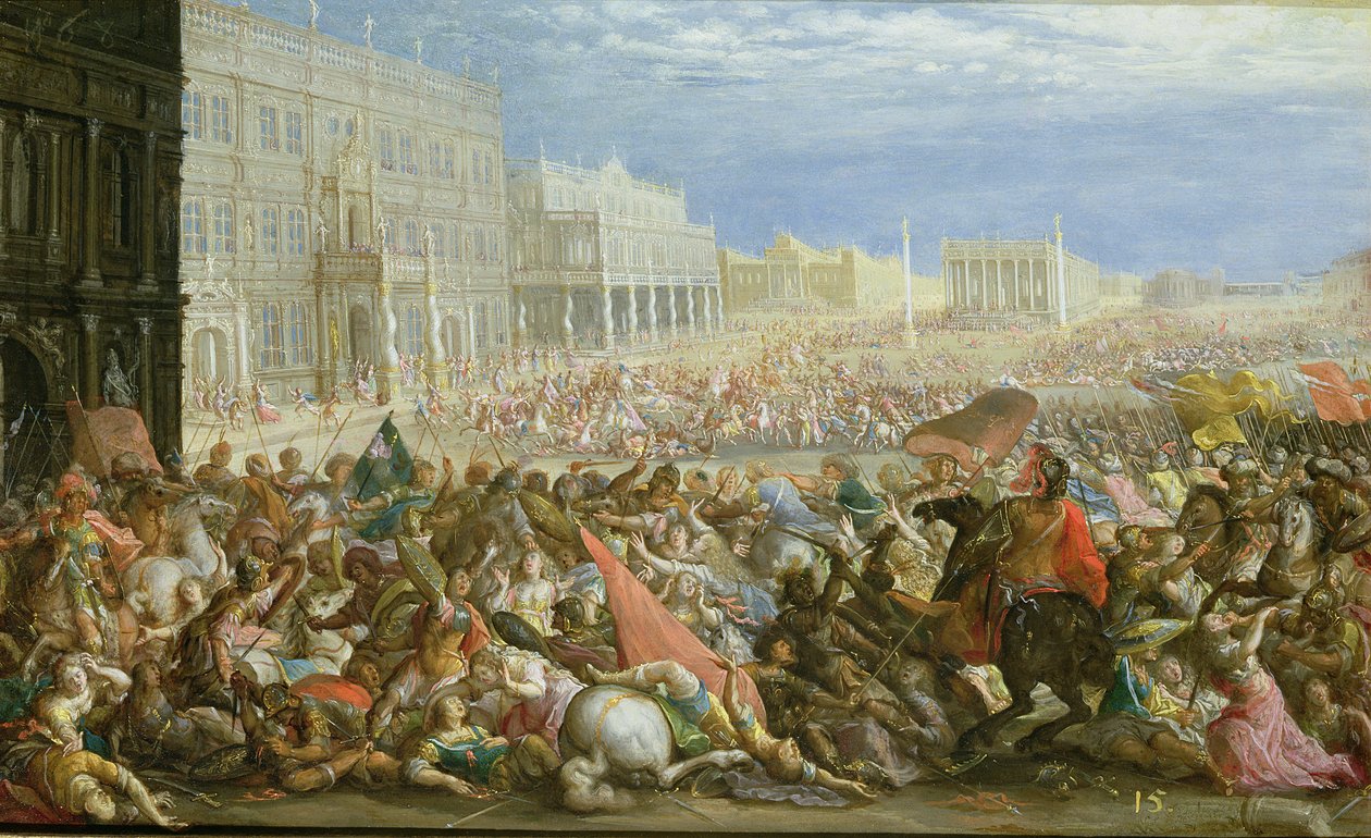 De Plundering van de Fransen door Vitus Heinrich
