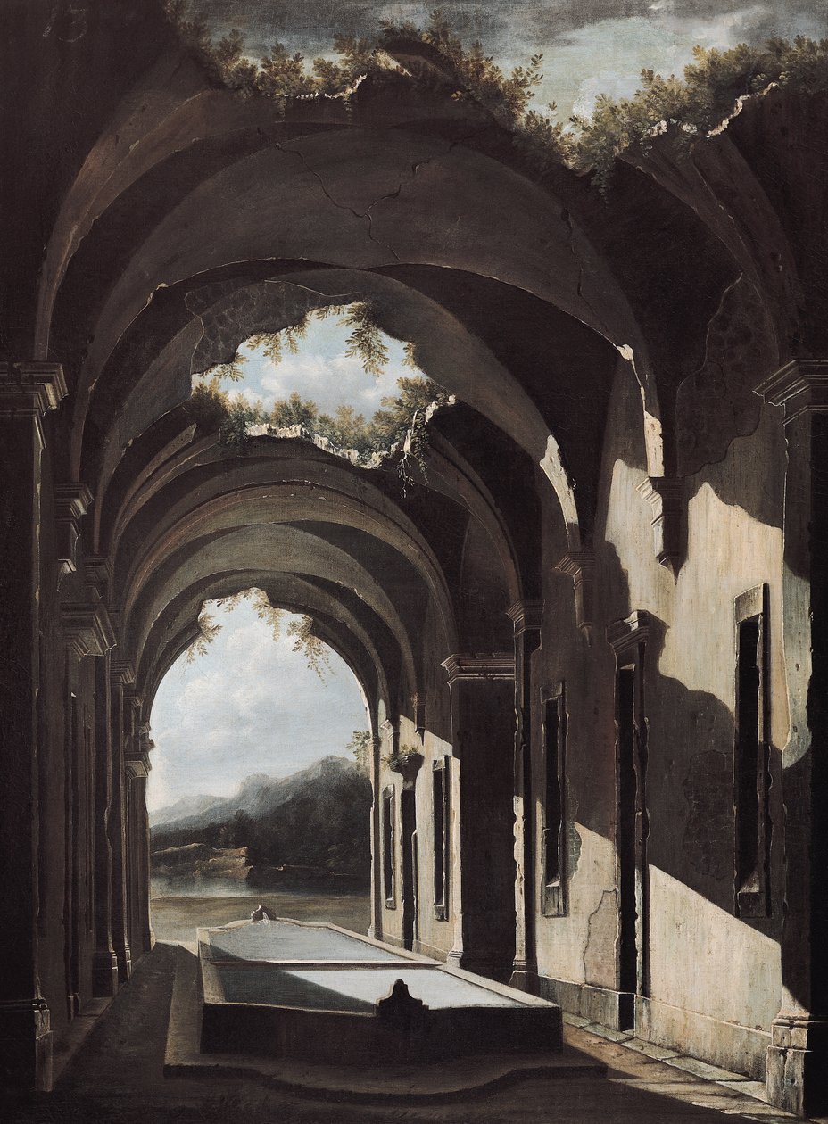 Ruïnes in een Landschap, c.1646-47 door Viviano Codazzi