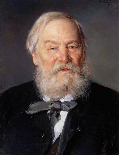 Portret van Alexi Ivanovitch Strelkovsky (1819-1904) door Vladimir Egorovic Makovsky