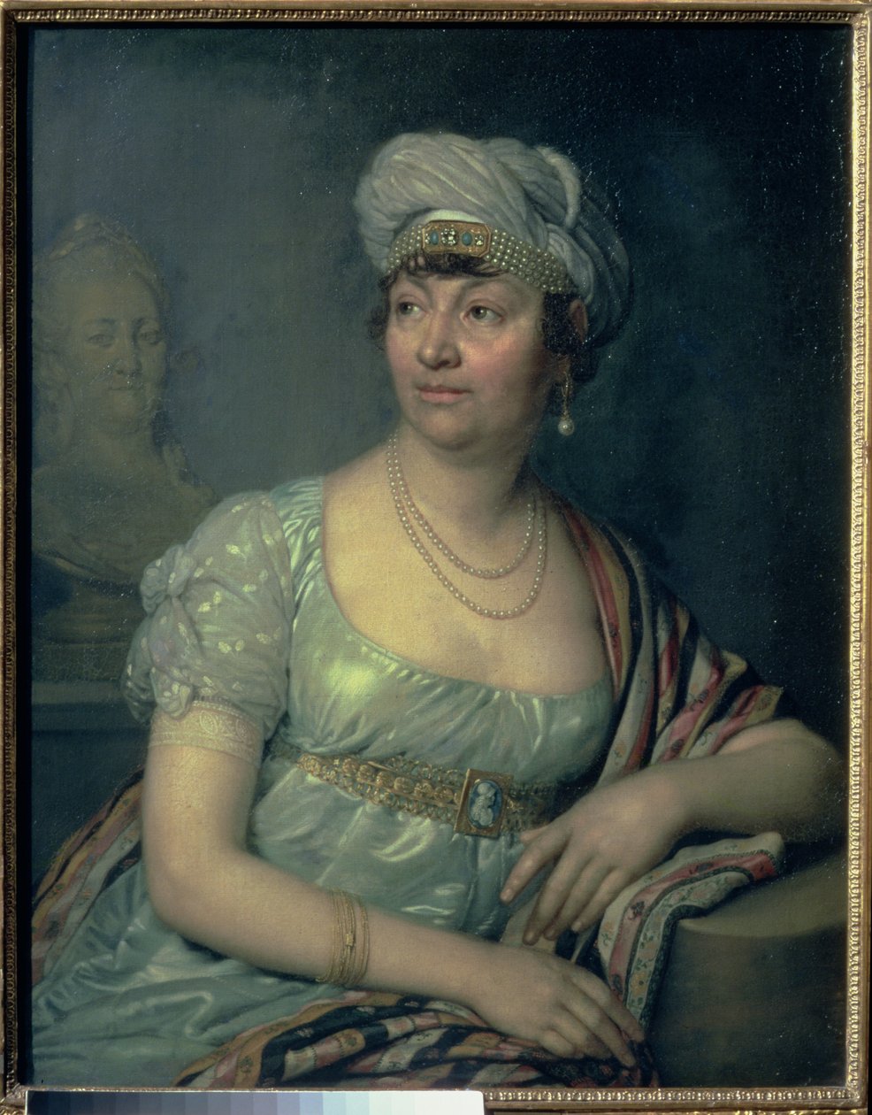 Portret van Germaine de Stael (1766-1817), 1812 door Vladimir Lukich Borovikovsky