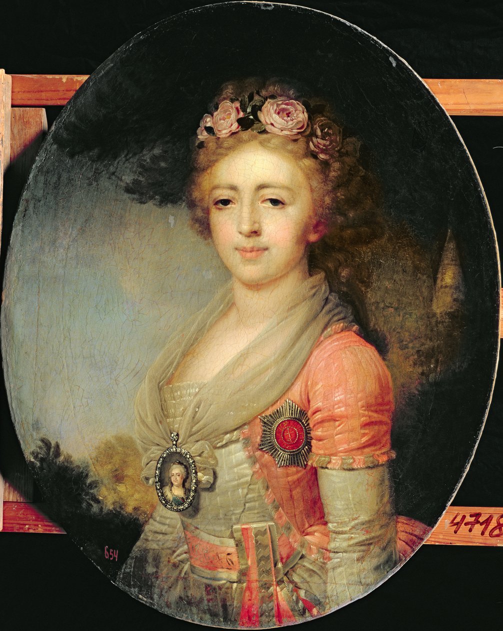 Portret van Groothertogin Alexandra, ca. 1798 door Vladimir Lukich Borovikovsky