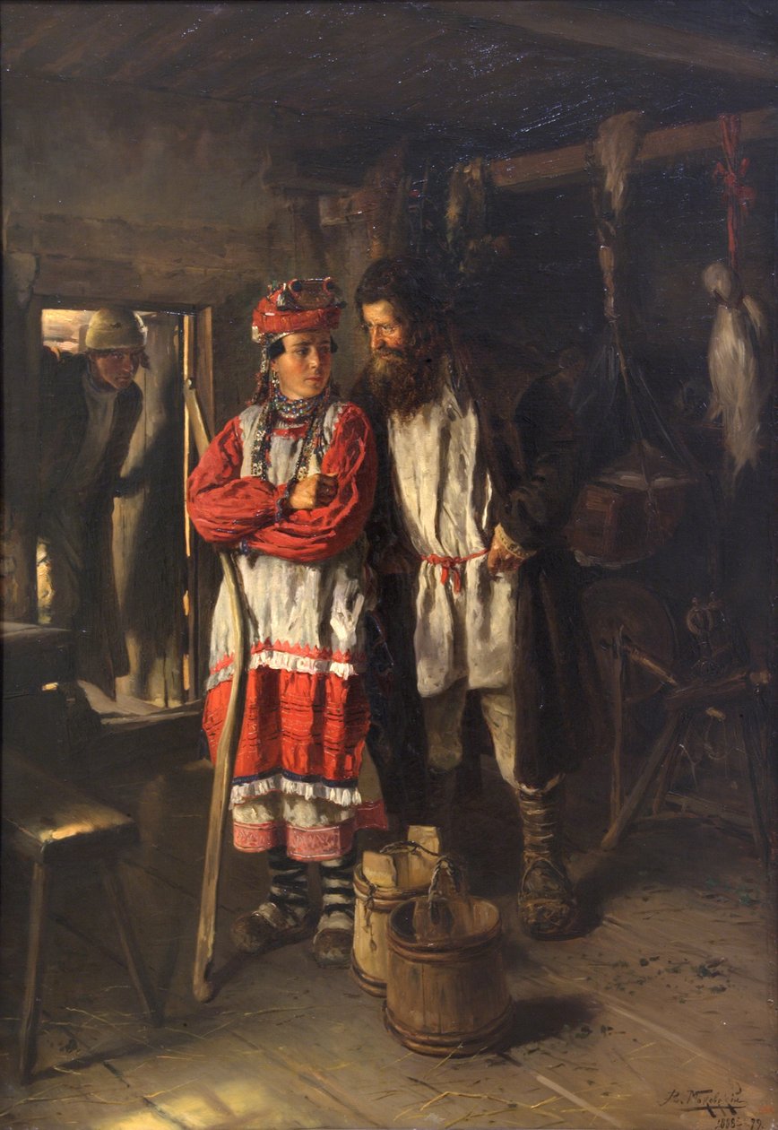 Schoonvader, 1888 door Vladimir Egorovic Makovsky