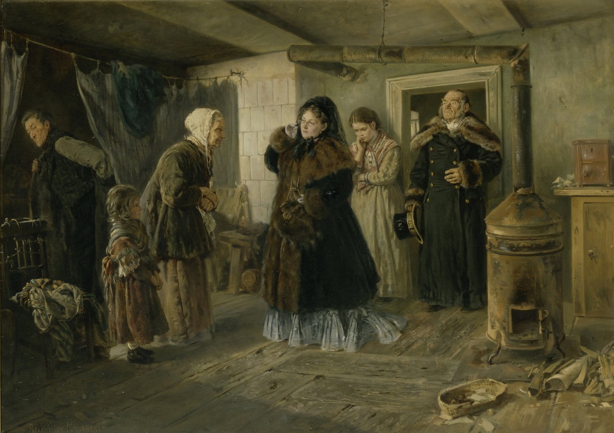 Filantropen, 1874 door Vladimir Egorovic Makovsky