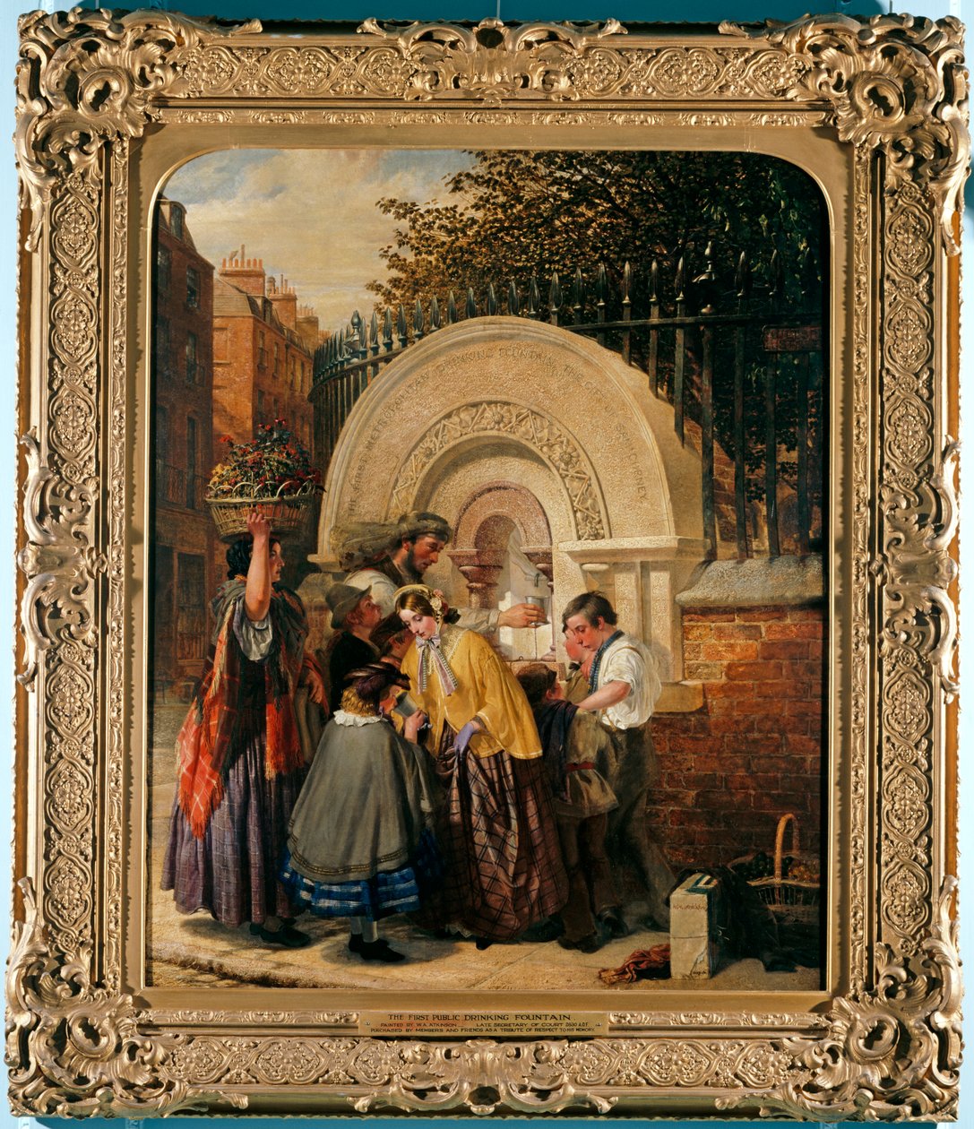 De Eerste Openbare Drinkfontein, 1859-60 door W. A. Atkinson