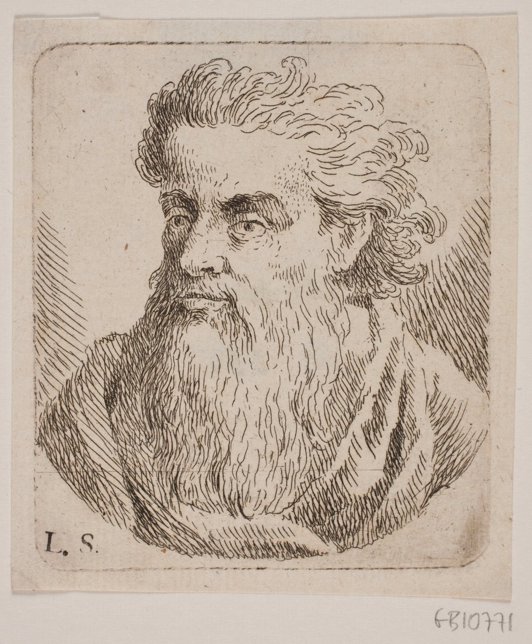 Borstbeeld van een man door W.A. Müller