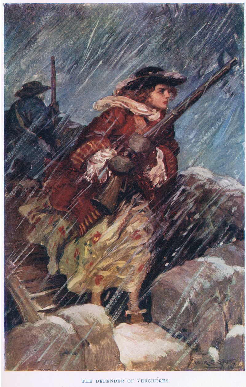 De verdediger van Vercheres, illustratie uit 