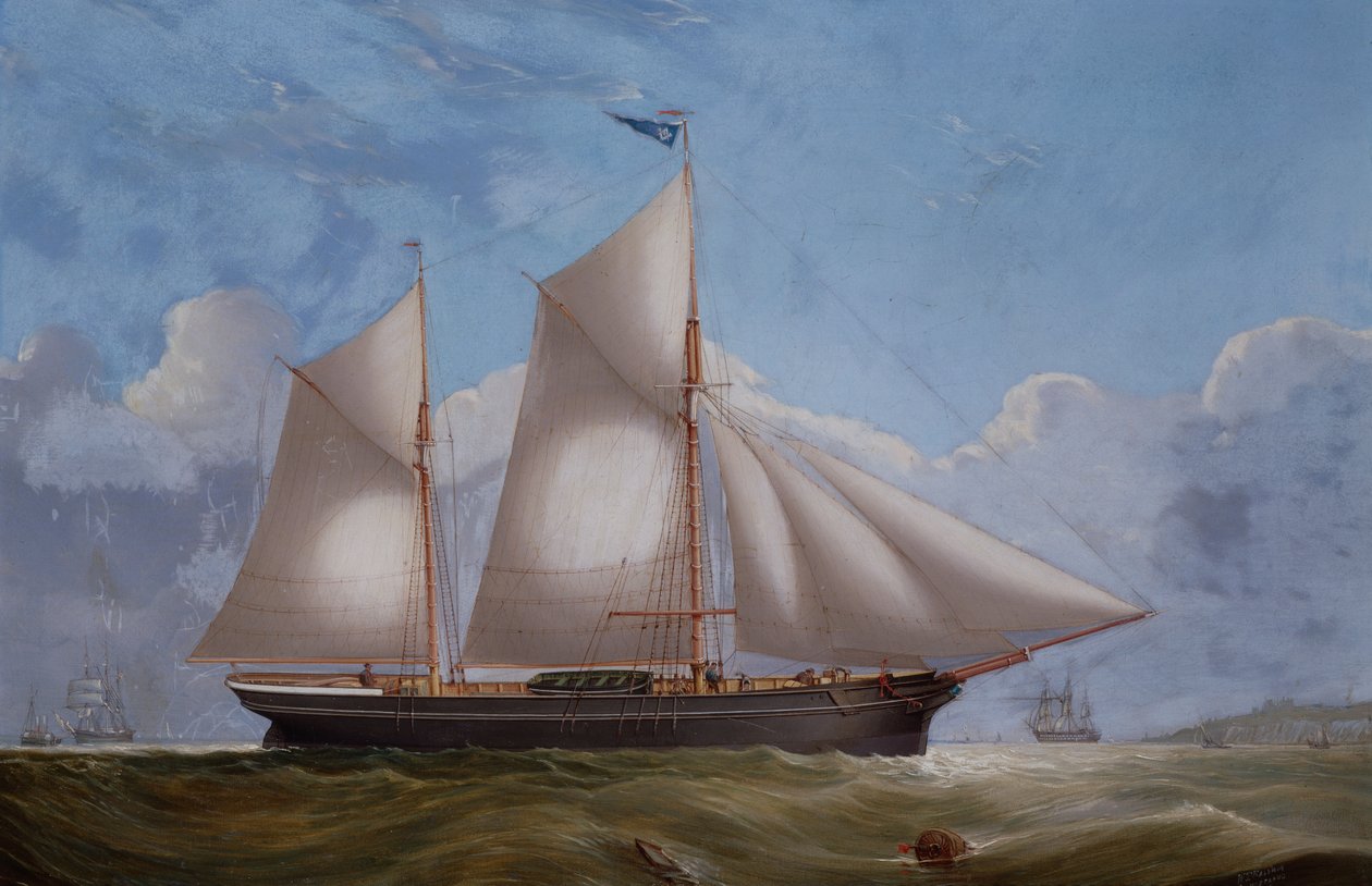 Schepen bij Sunderland door W.T. Baldwin