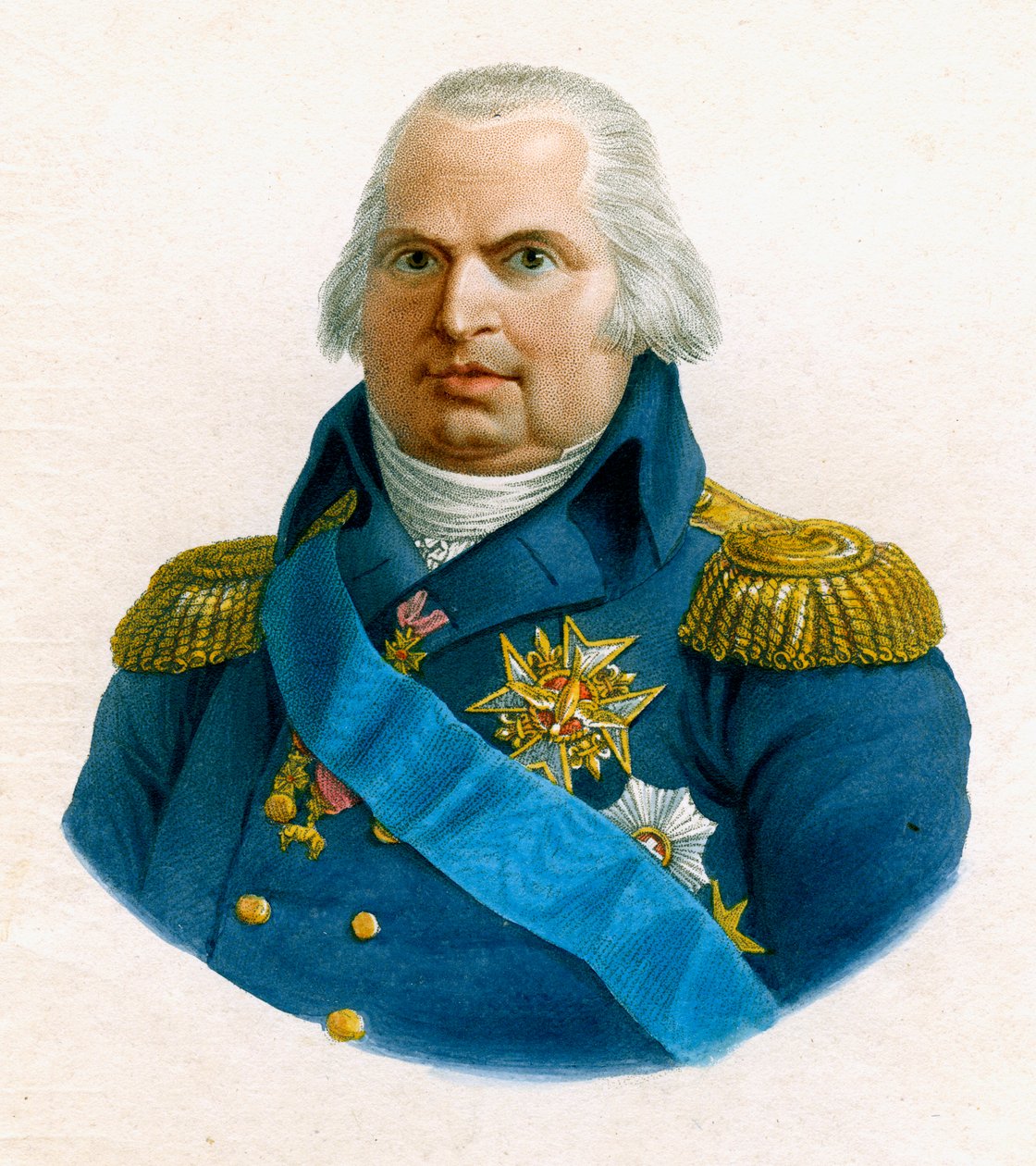 Lodewijk XVIII, koning van Frankrijk, 19e eeuw door W Evans