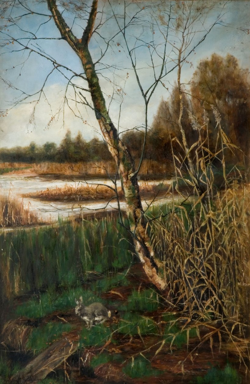 Herfst bij Olton Mill, 19e eeuw door W. H. Middleton