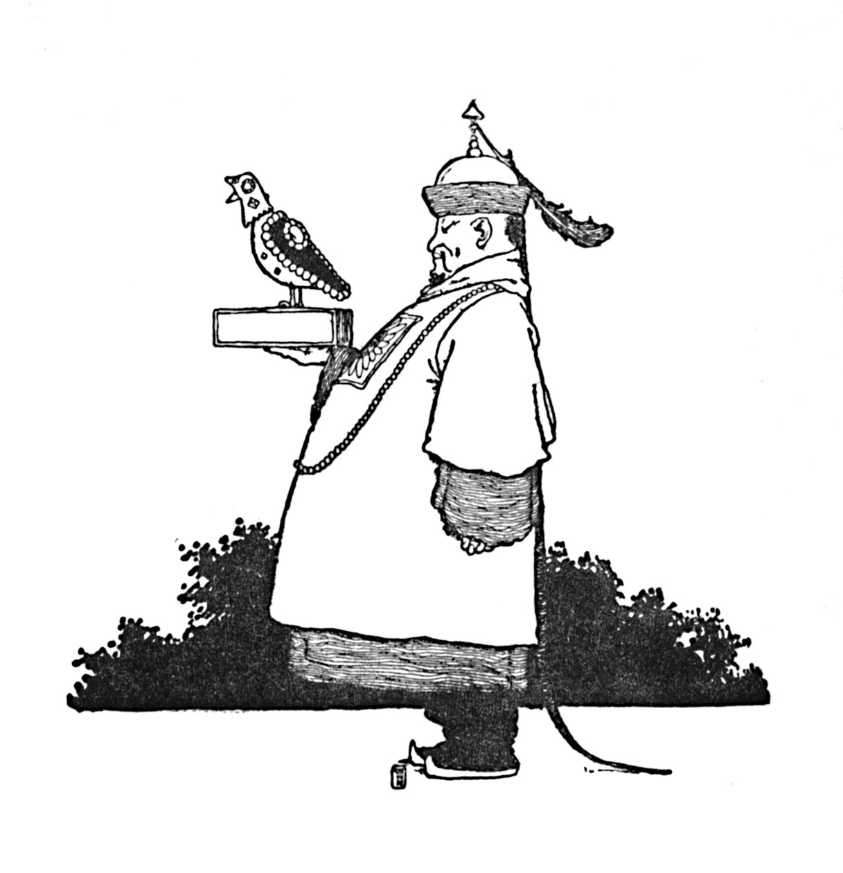 De Keizerlijke Nachtegaalbrenger, c1930 door William Heath Robinson