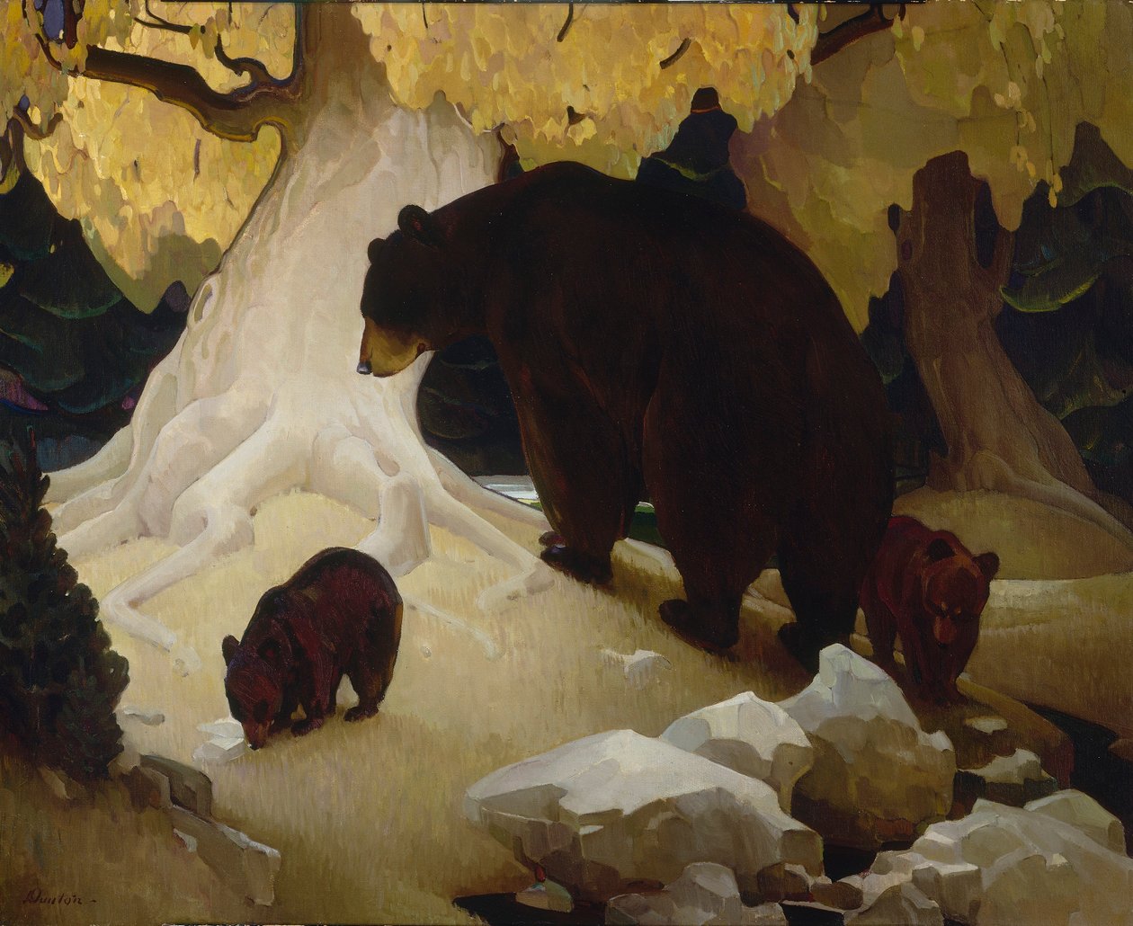 Herfst in de heuvels door W. Herbert Dunton