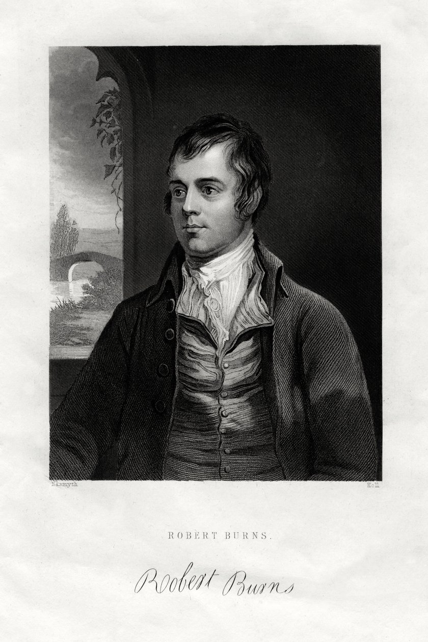 Robert Burns, Schotse dichter door W. Holl