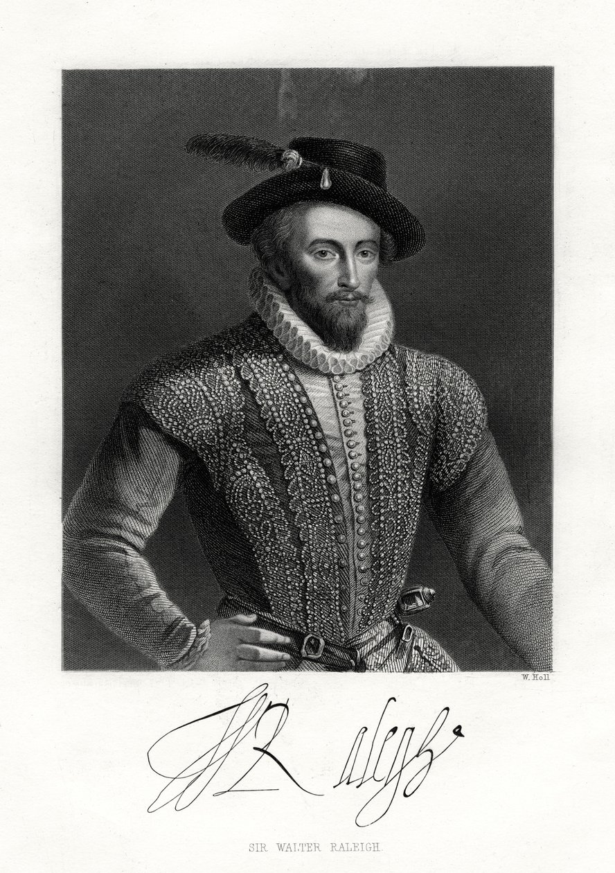 Sir Walter Raleigh door W. Holl