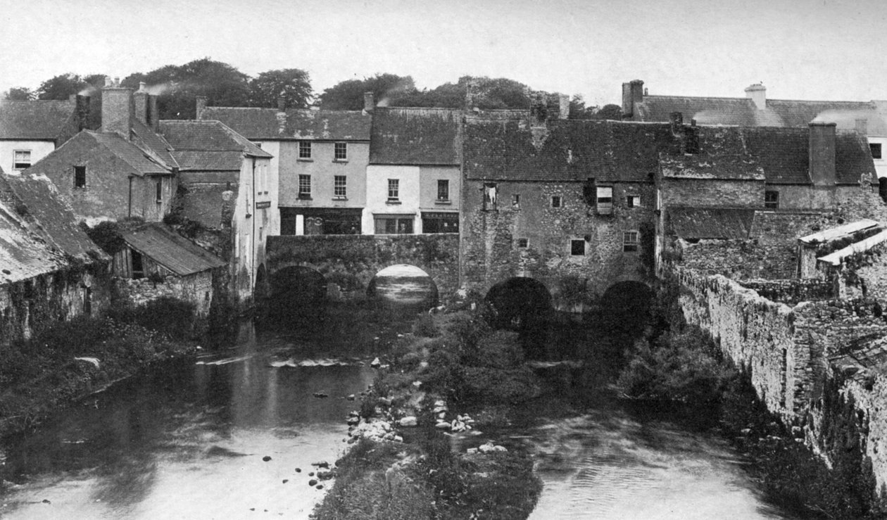 Oude brug, Birr, Offaly, Ierland, 1924-1926 door W. Lawrence