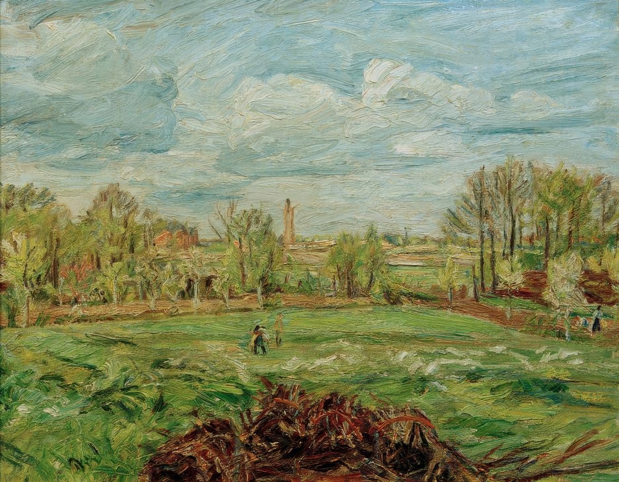 Landschap in de lente door Waldemar Rosler