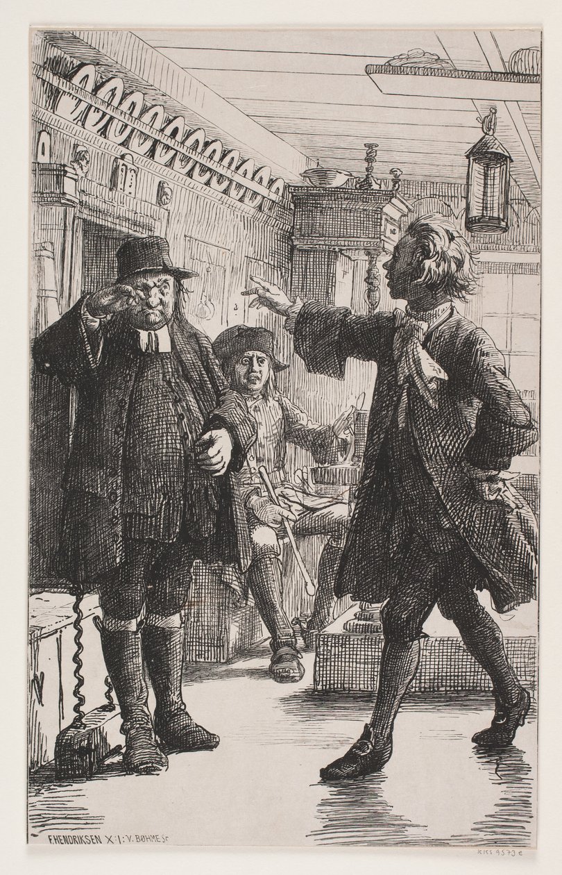 Erasmus Montanus en Per Degn door Waldemar Bøhme