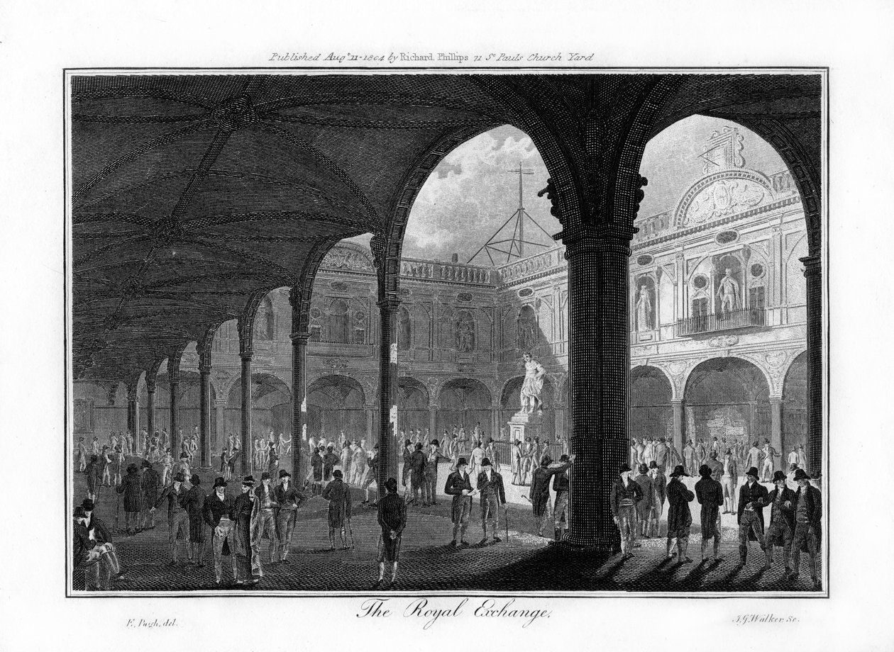 De Koninklijke Beurs, Londen, 1804 door Walker