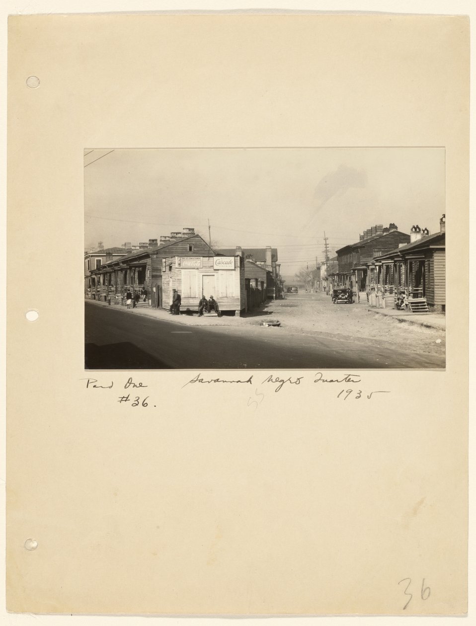 Savannah Negerkwartier door Walker Evans