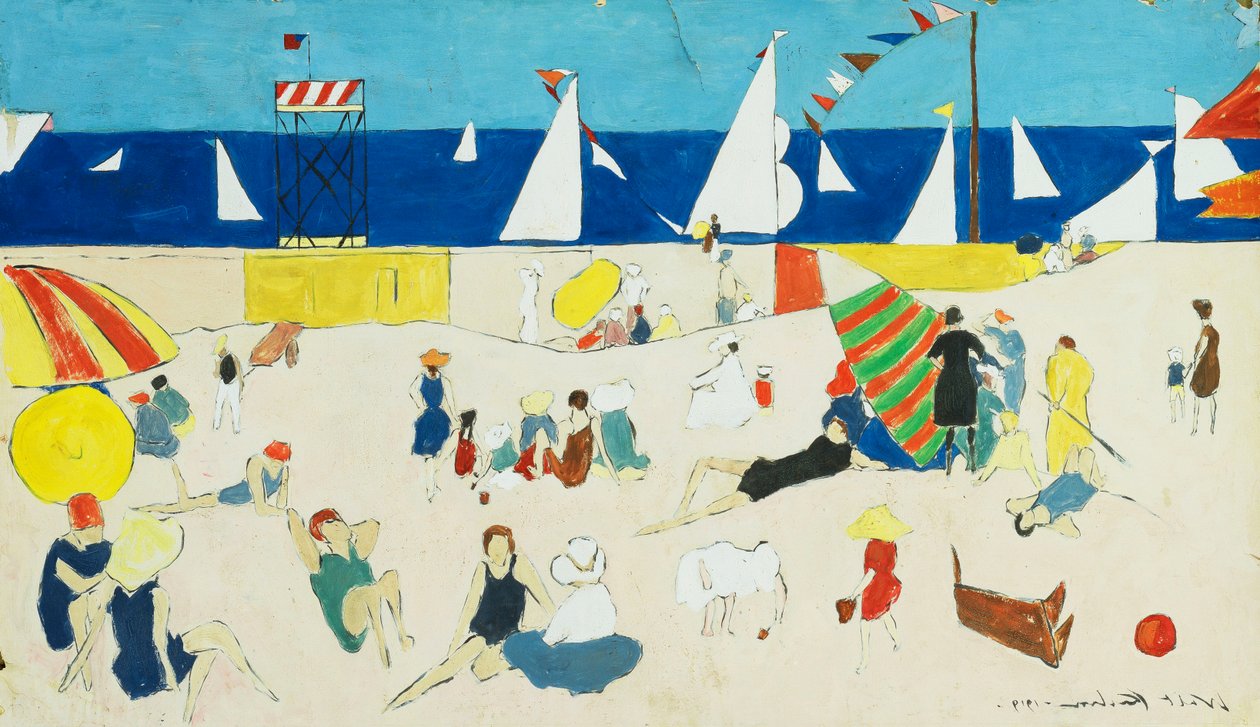 Op het Strand door Walt Kuhn