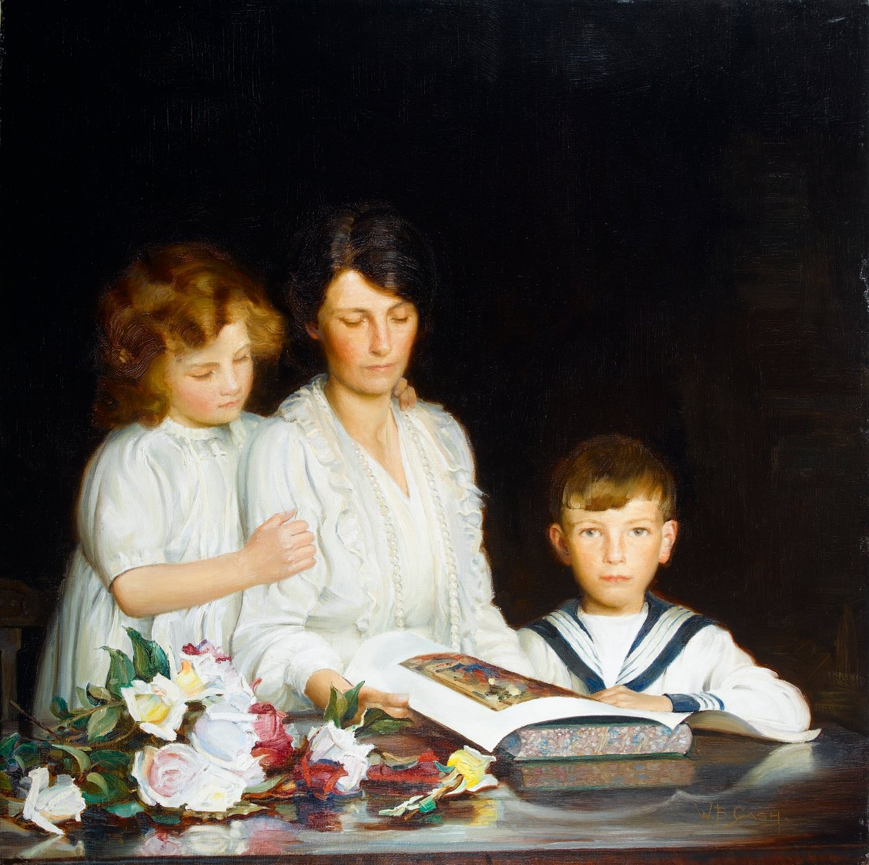 Een Familieportret, 1919 door Walter Bonner Gash