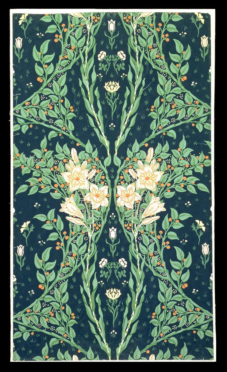 Francesca behangontwerp door Walter Crane