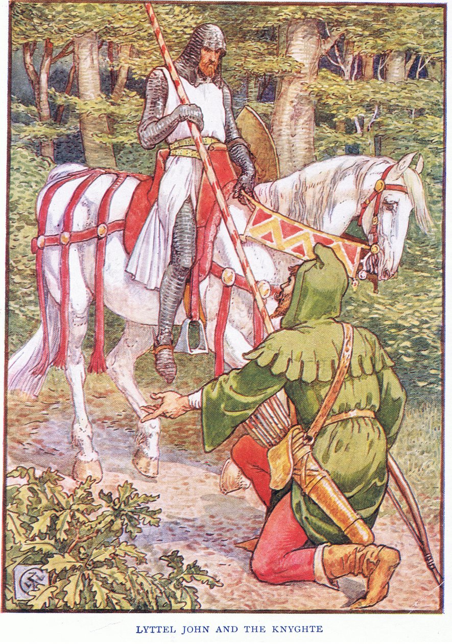 Kleine John en de Ridder, ca. 1920 door Walter Crane