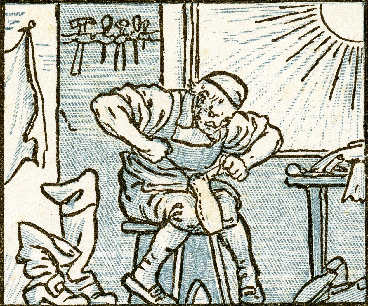 De Schoenmaker, liedillustratie voor 
