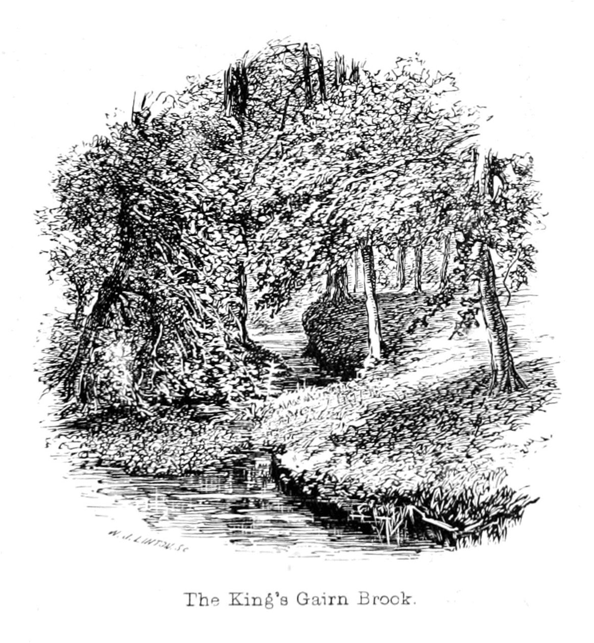De Kings Gairn Beek door Walter Crane