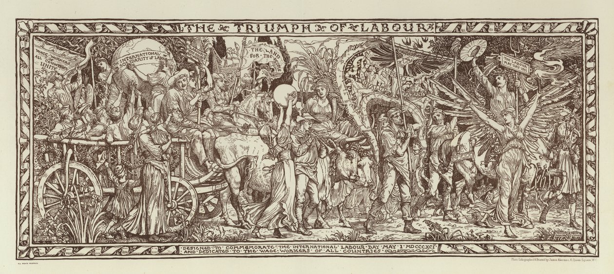 De Triomf van de Arbeid door Walter Crane