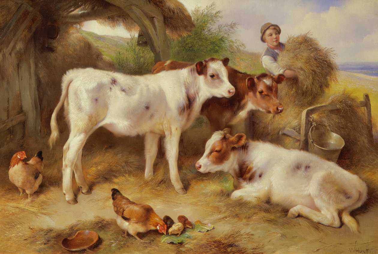 De Kalveren Voeren, 1931 door Walter Hunt