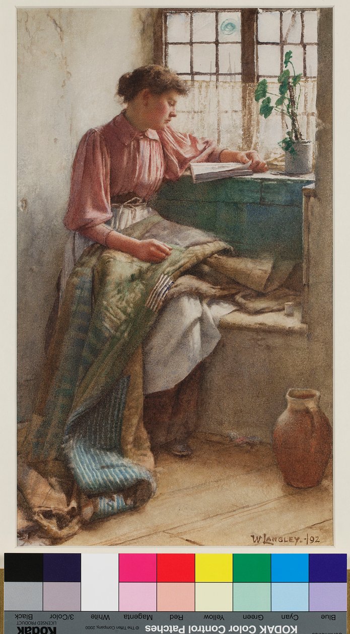 Luie Momenten, 1892 door Walter Langley