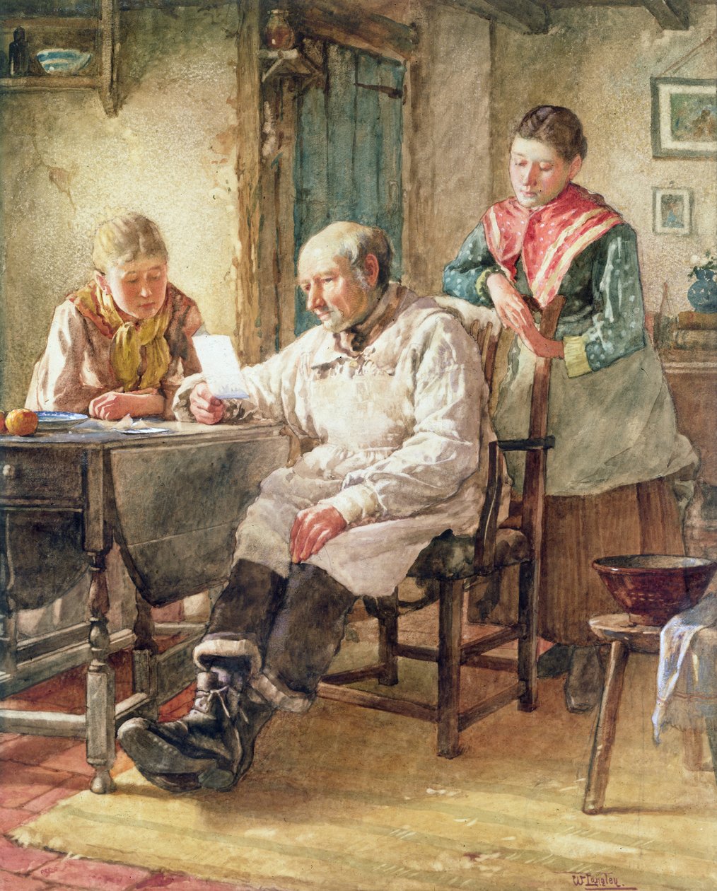 The Morning Post door Walter Langley
