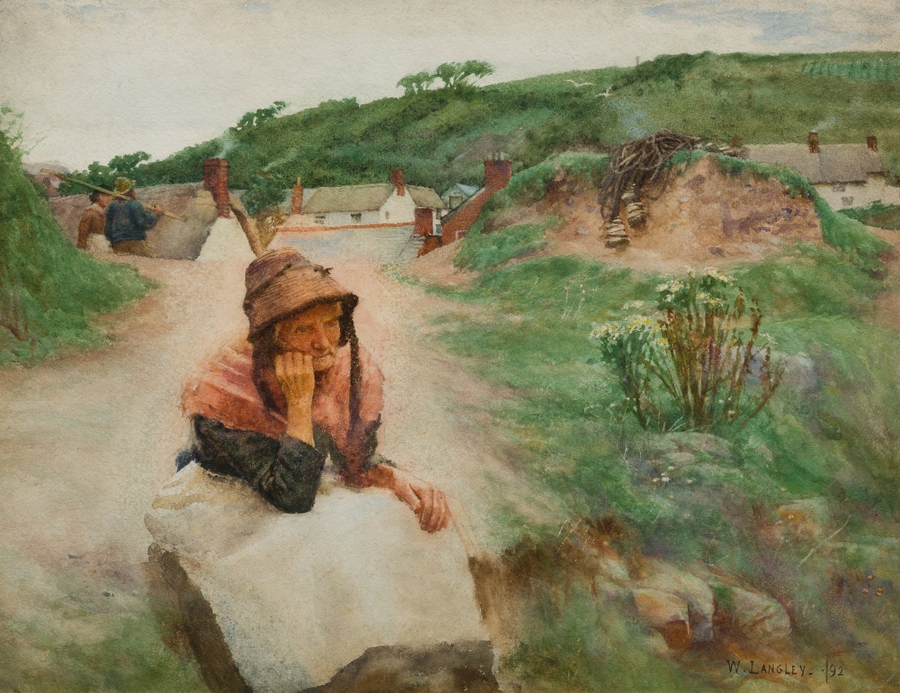 Het Verleden, 1892 door Walter Langley