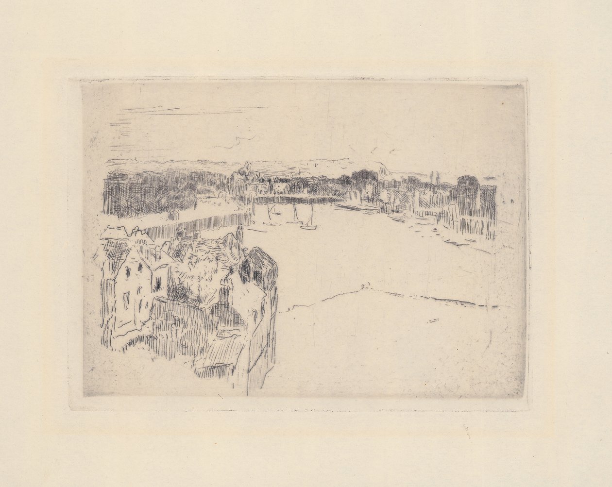 Haven van Dieppe, c.1885 door Walter Richard Sickert