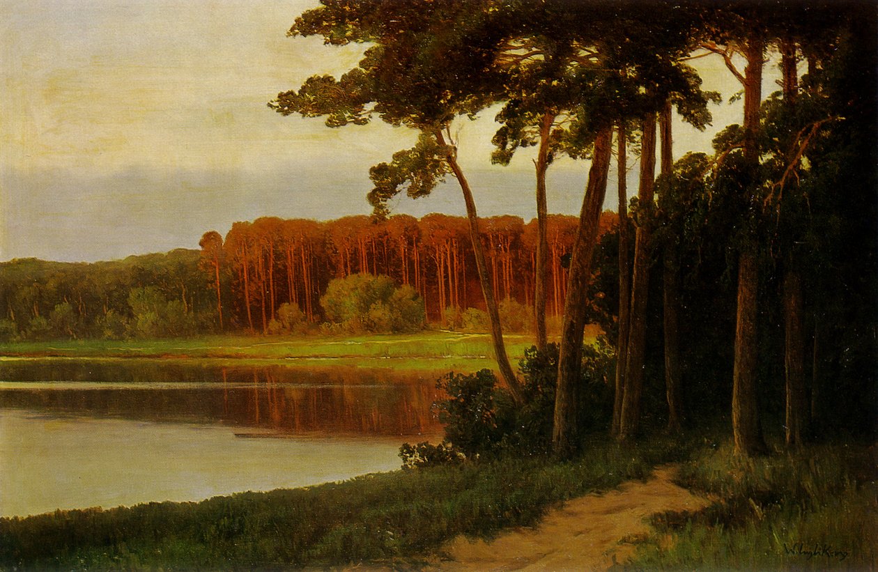 Grunewaldsee of Schlachtensee Berlijn door Walter Leistikow