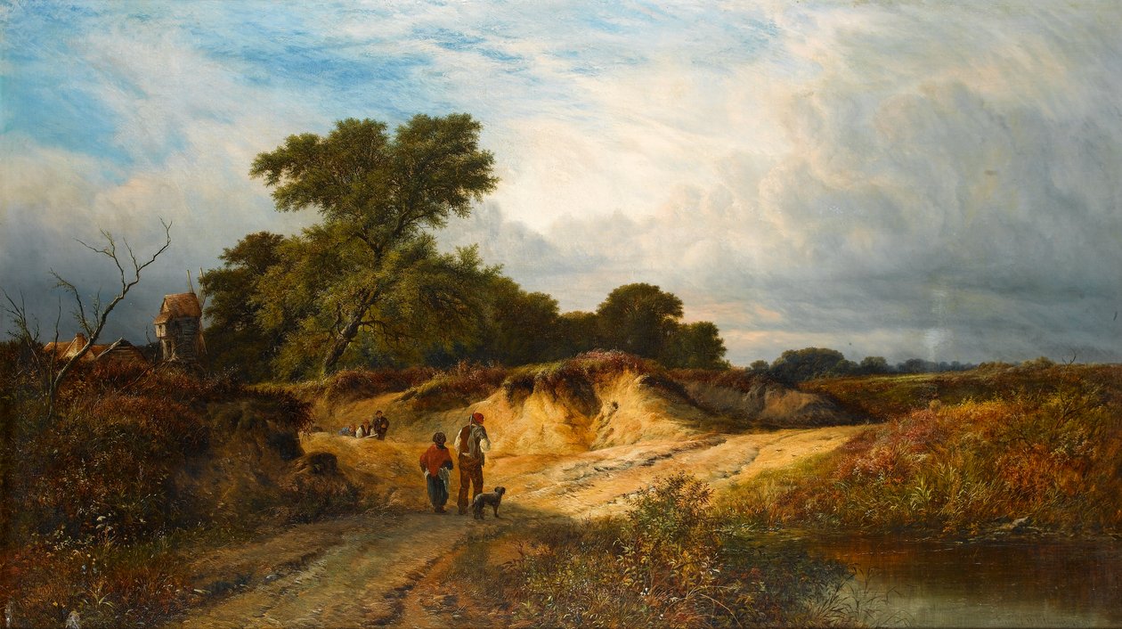 Zandgroeven bij Reigate, Surrey, 1869 door Walter Williams
