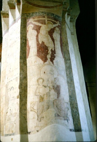 Kruisiging, van een schipzuil, c.1220 door Walter of Colchester Walter of Colchester