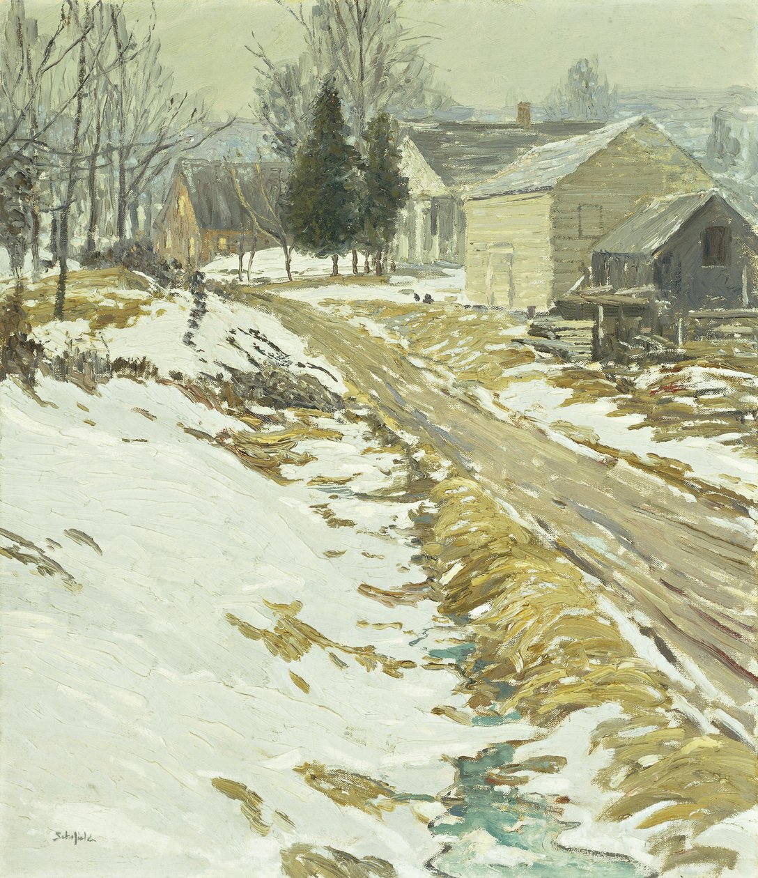 Frostige Ochtend door Walter Elmer Schofield