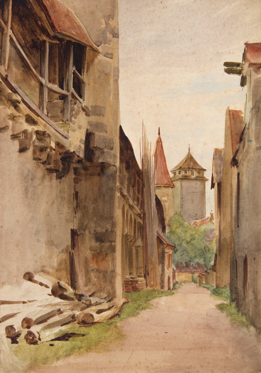 Achterstraat, Rothenburg door Walter Frederick Roofe Tyndale