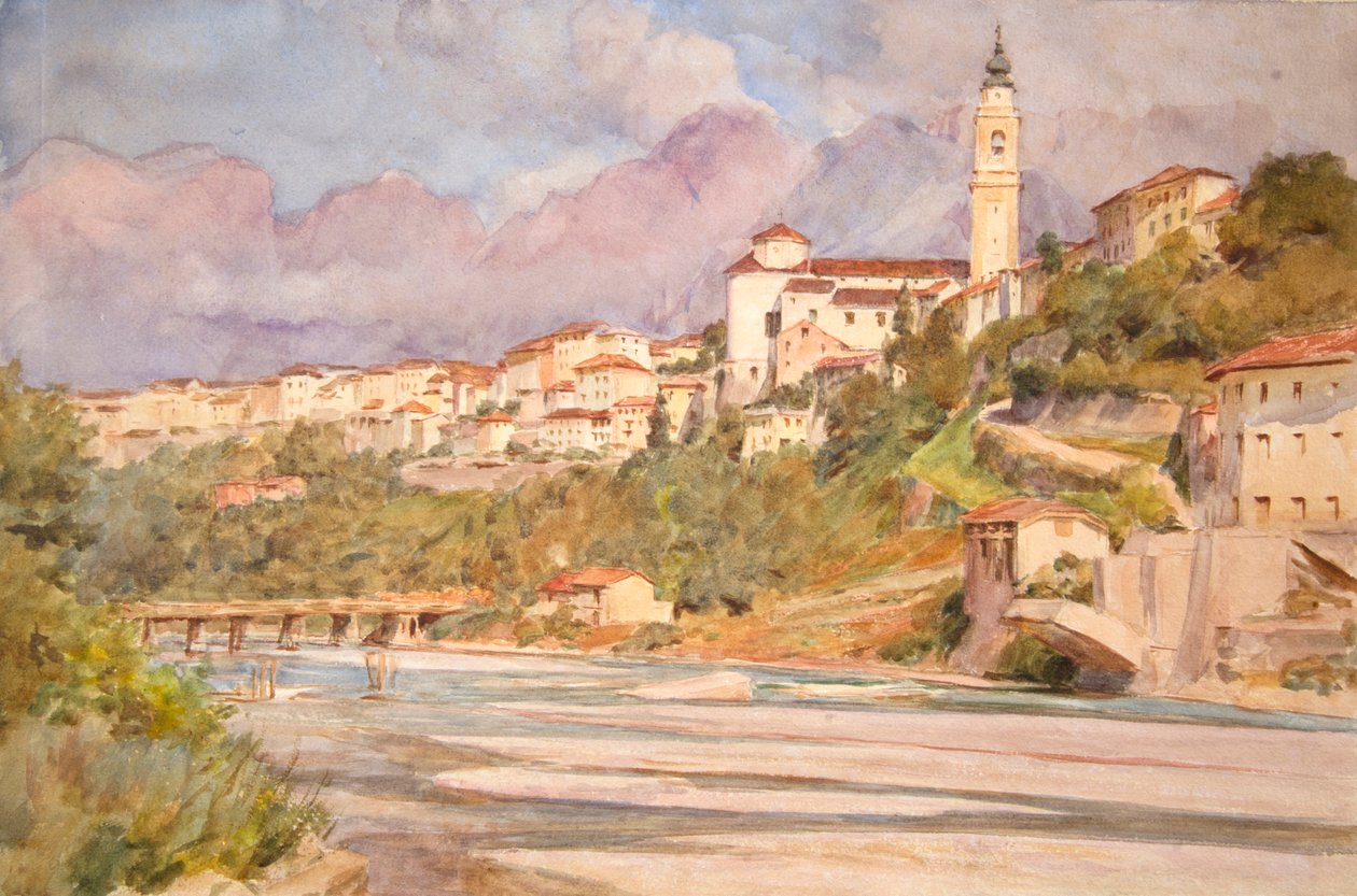 Belluno, Italië 1925 door Walter Frederick Roofe Tyndale