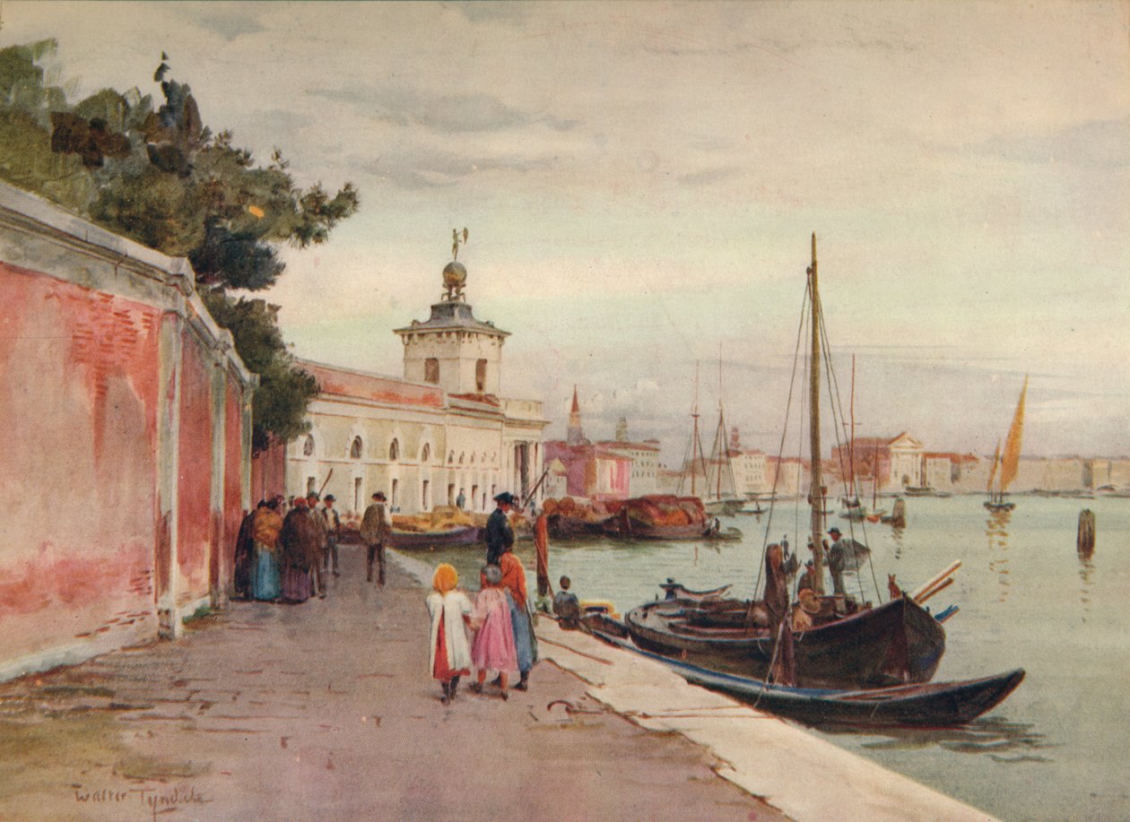 La Dogana, Venetië door Walter Frederick Roofe Tyndale