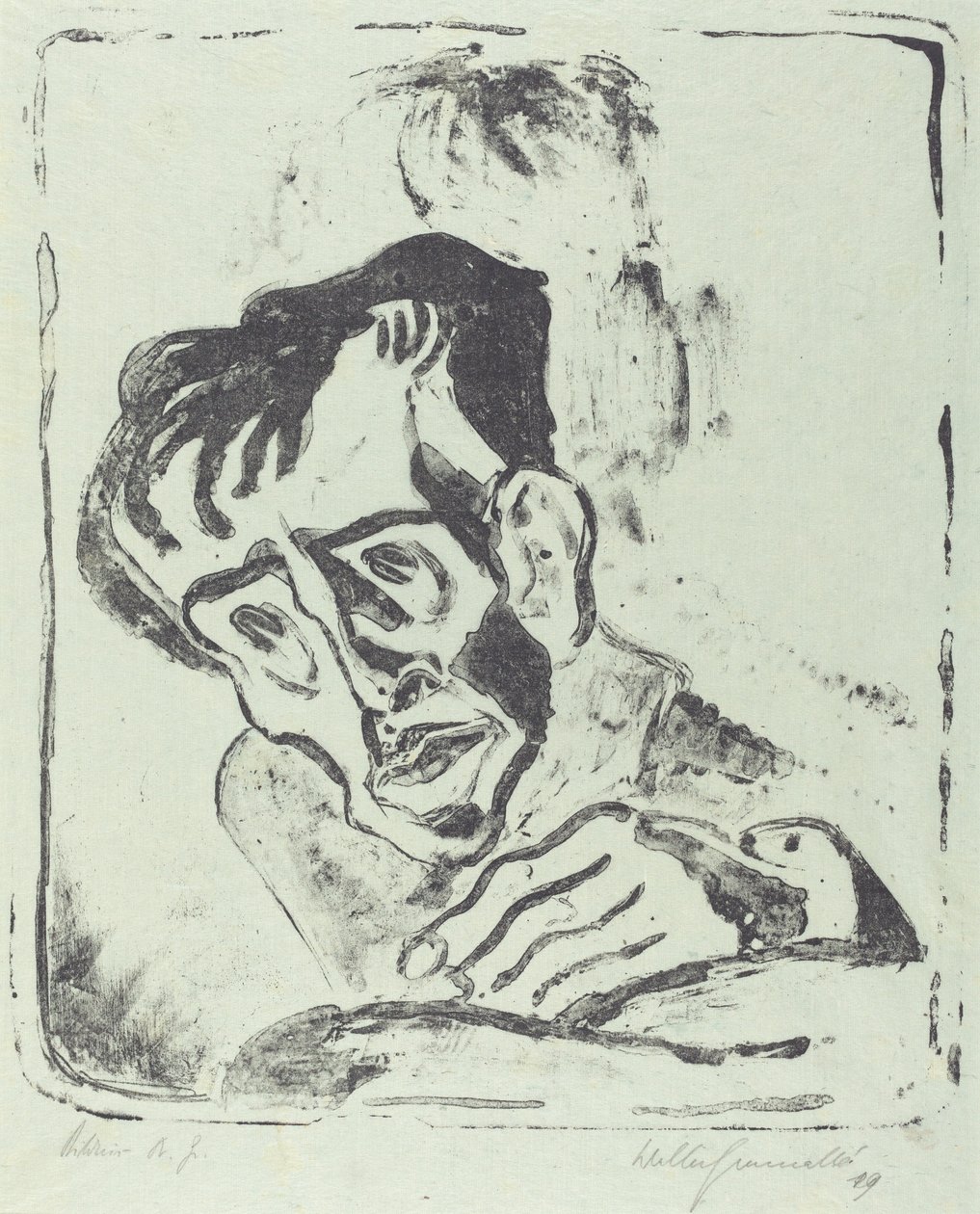 Portret Dr. Gr. door Walter Gramatte