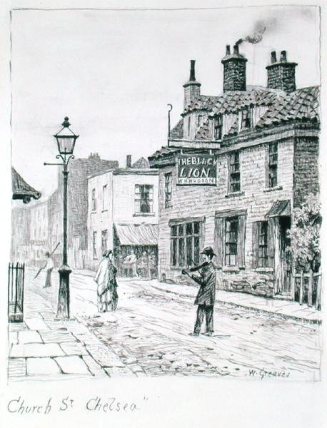 Church Street, Chelsea door Walter Greaves