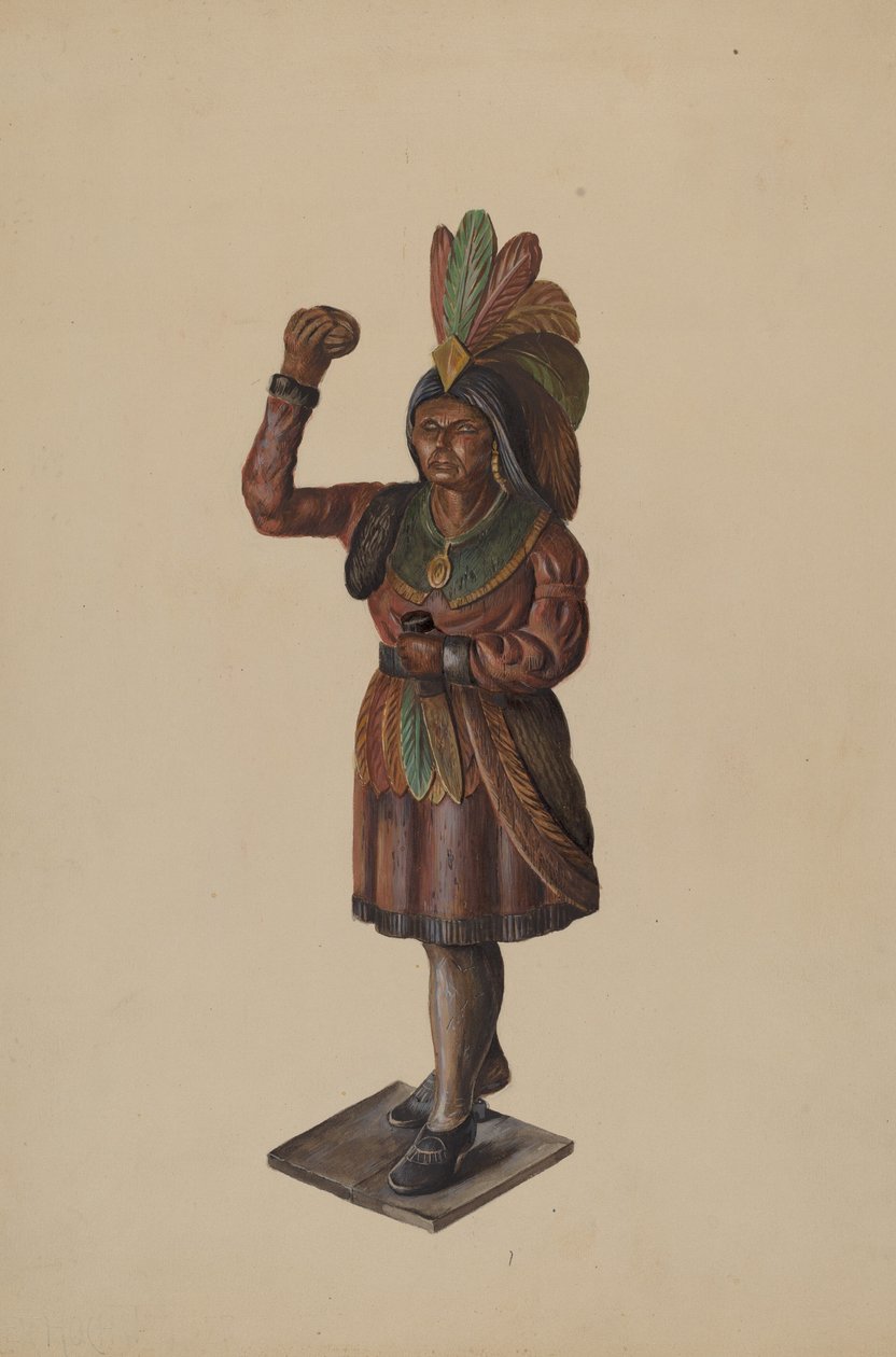 Sigarenwinkel Indiaan door Walter Hochstrasser