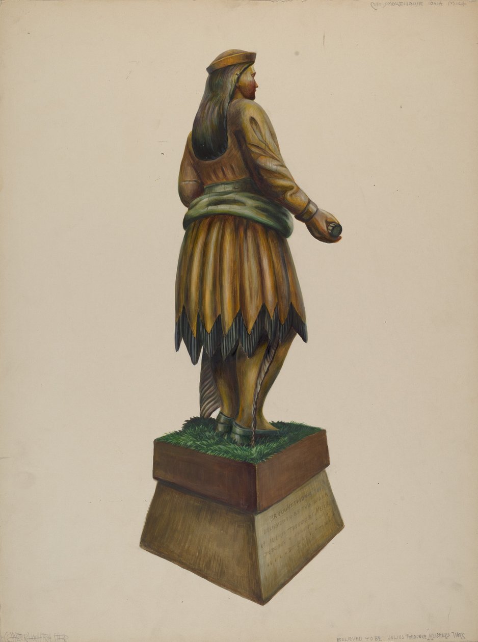 Sigarenwinkel Indiaan door Walter Hochstrasser