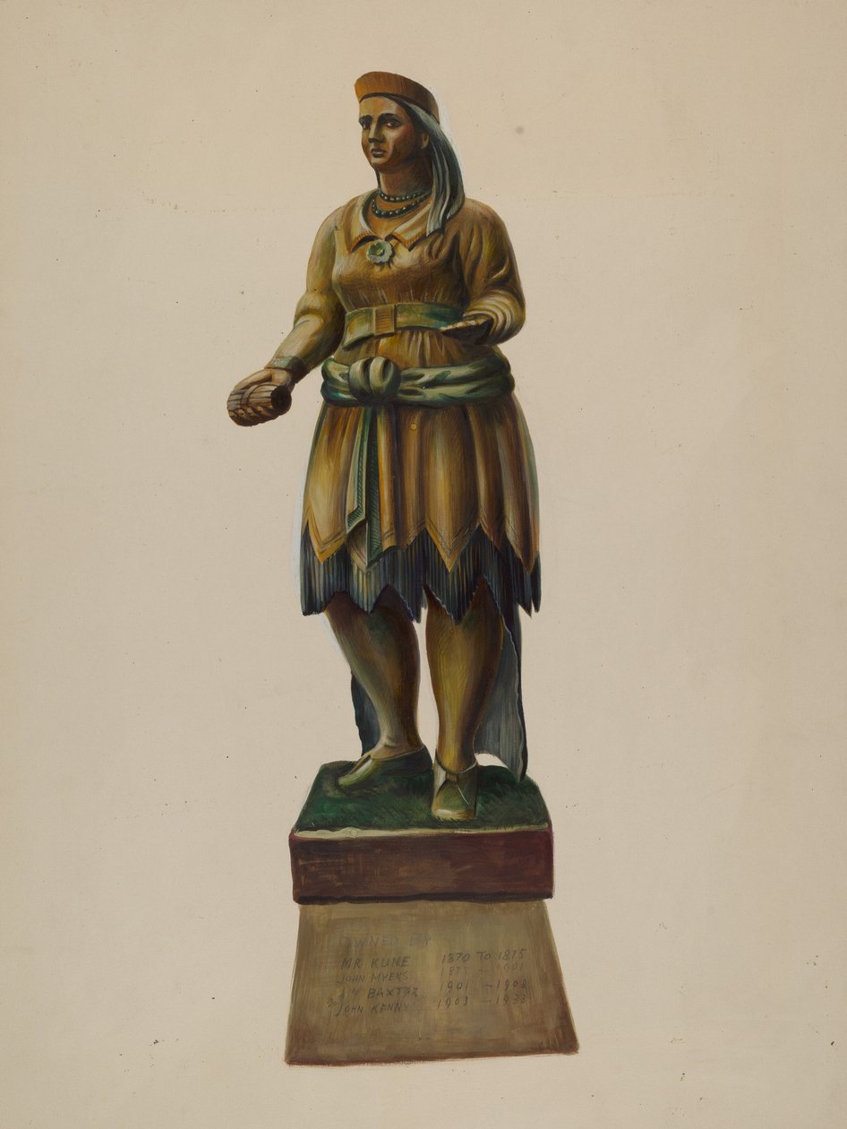 Sigarenwinkel Indiaan door Walter Hochstrasser