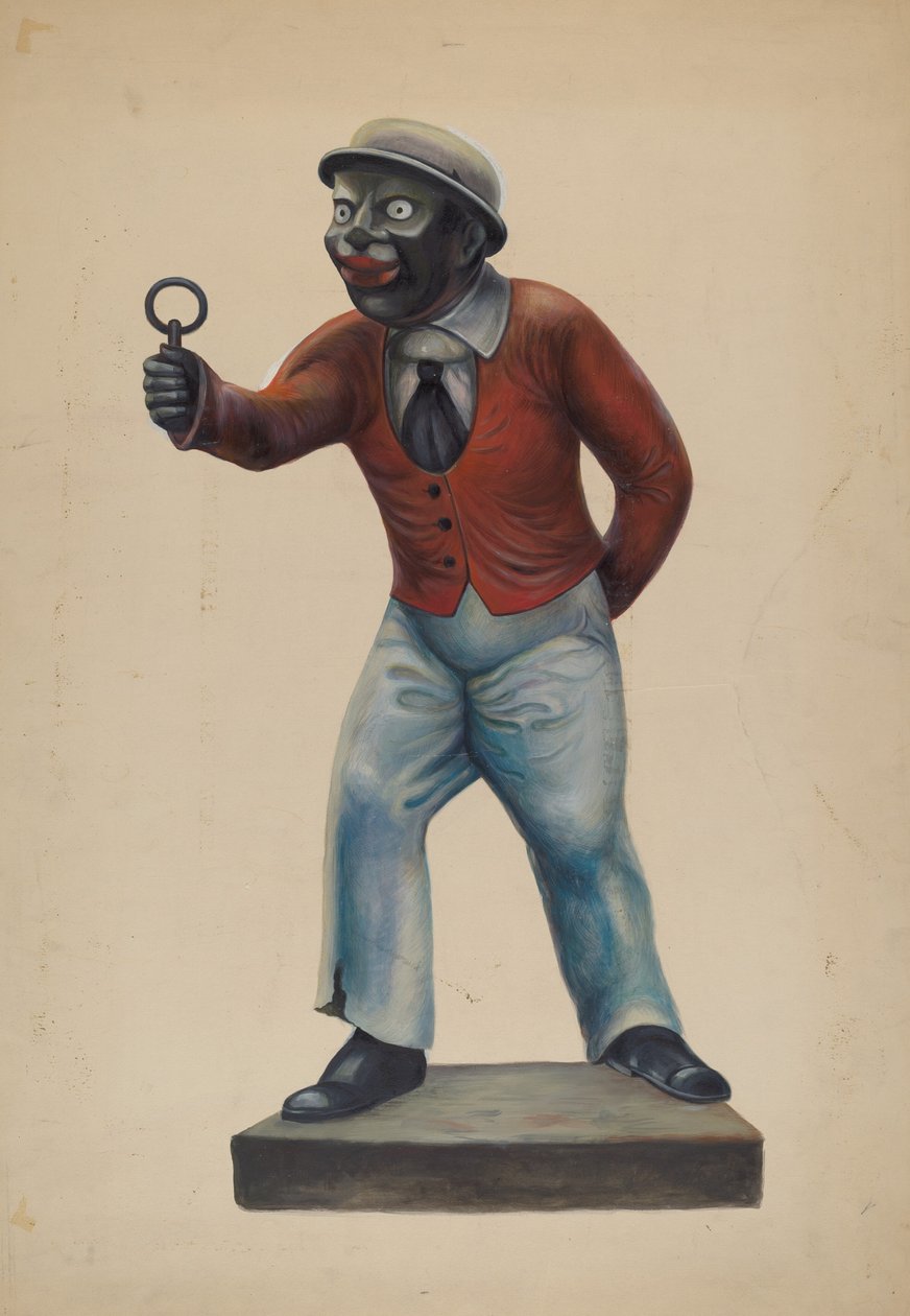 Aanbindpaal, ca. 1937 door Walter Hochstrasser