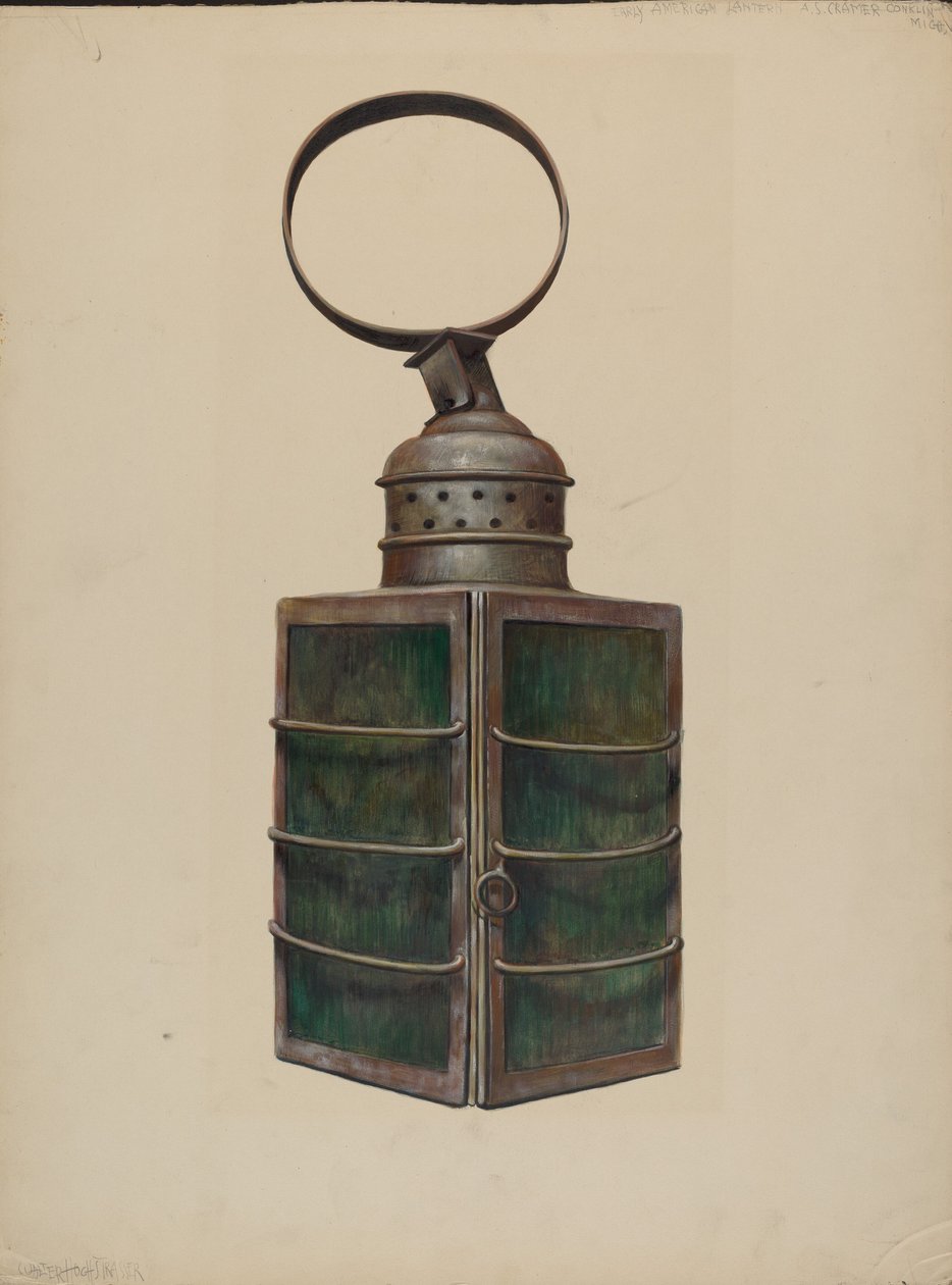 Lantaarn, ca. 1938 door Walter Hochstrasser