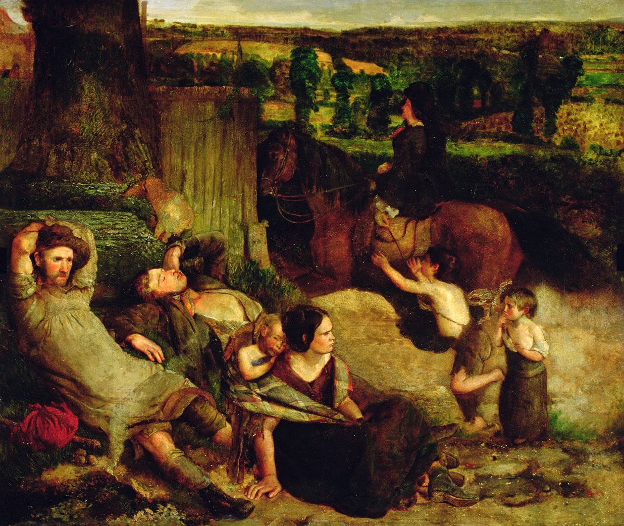 De Ierse Zwervers, c.1853-54 door Walter Howell Deverell